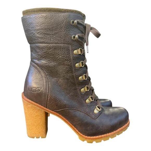 UGG Fabrice Lace Up Bootie Women size 10 - Picture 1 of 8